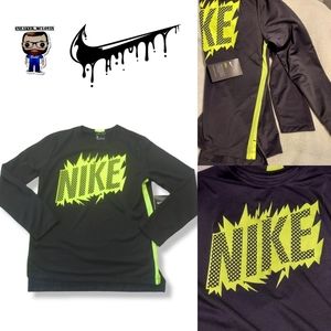 Nike Youth boys Dry Fit Long Sleeve BV3874-010 Youth Large
